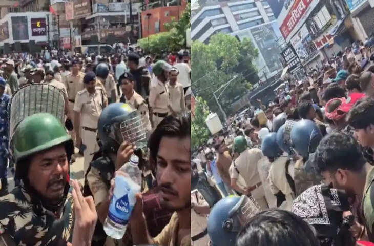 Funny Viral Video: बिहार में प्रदर्शन के दौरान छात्र की मजेदार टिप्पणी, 'लाठी से बोर हो गए...AK-47 ले आइए'