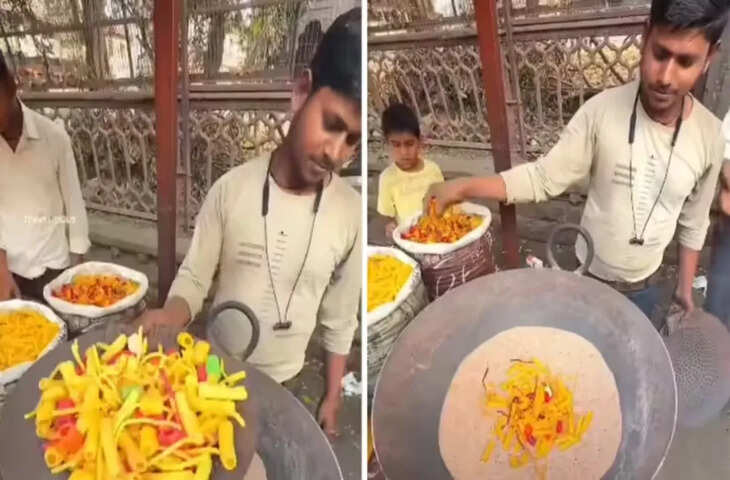रेत में तले जा रहे चिप्स का वीडियो वायरल, लोग बोले- देसी स्वाद या सेहत से खिलवाड़?​​​​​​​