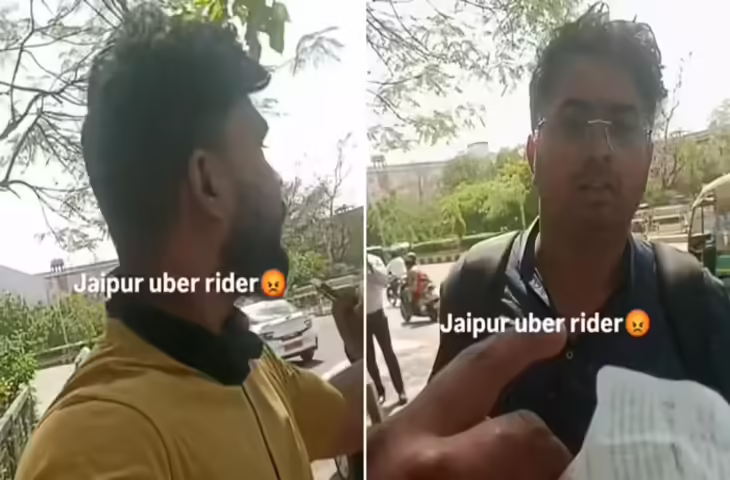 जयपुर में उबर राइडर का वीडियो वायरल, कस्टमर पर फूटा गुस्सा; 1000 रुपये के चालान के बाद भड़का विवाद