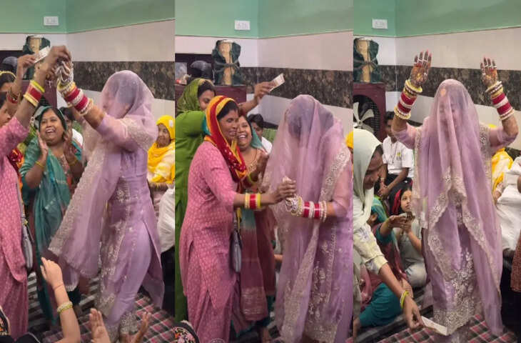 घूंघट में आई नई बहू ने ढोलक पर दिखाया टैलेंट, ससुराल वालों के साथ डांस का मजेदार वीडियो वायरल&nbsp;