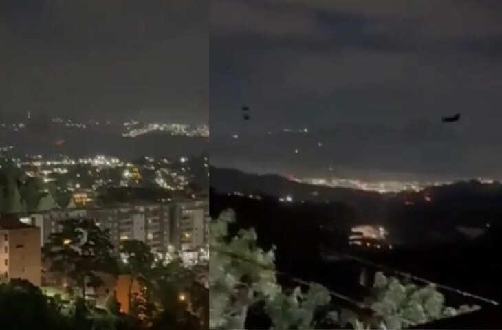 वेनेजुएला की राजधानी काराकस पर अमेरिका ने बरसाए बम, वीडियो में देखें हवाई हमलों से दहल गए लोग