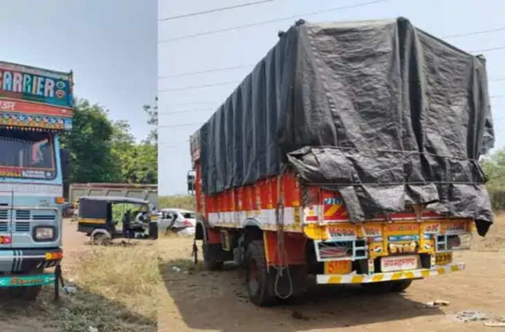 Nashik खाद्यान्न जब्त : अनाज लदे ट्रक को पुलिस ने सीज किया; अनाज राशन या निजी?