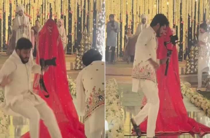 भाग-भागकर दुल्हन की स्पेशल एंट्री रिकॉर्ड कर रहा था कैमरामैन, फिर हुआ कुछ ऐसा, यूजर्स बोले ये क्या बवाल हो गया
