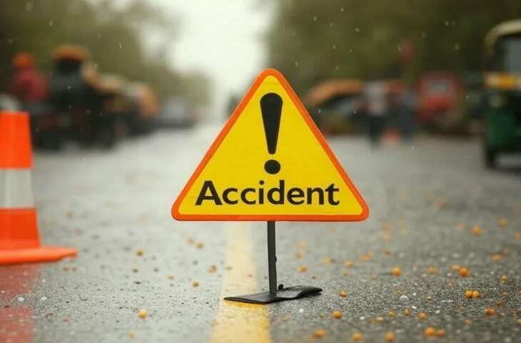भारतमाला एक्सप्रेसवे पर भीषण सड़क हादसा, तेज रफ्तार स्कॉर्पियो कई बार पलटी