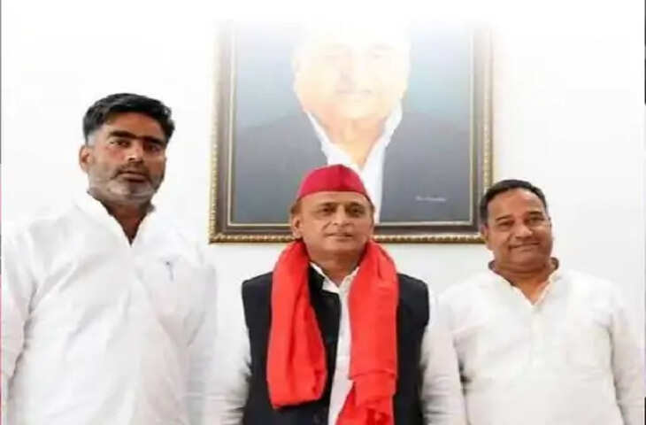 यूपी चुनाव से पहले सपा ने बढ़ाई प्रजापति समाज में पैठ, बसपा नेता दारा सिंह प्रजापति ने थामा अखिलेश यादव का साथ