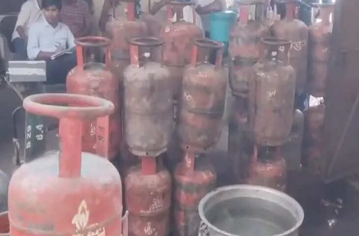 धौलपुर में अवैध गैस भंडारण पर बड़ी कार्रवाई, 81 एलपीजी सिलेंडर जब्त