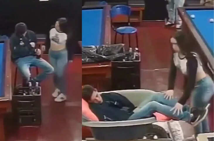 वायरल वीडियो: नशे में धुत पति को घर ले जाने का अनोखा तरीका