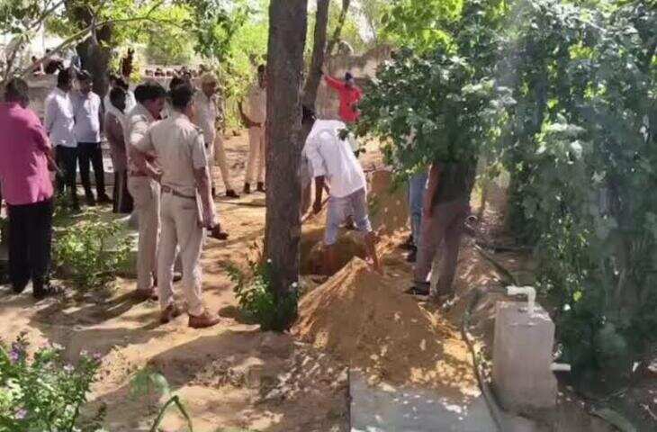 चूरू में 50 घंटे बाद समाधि से निकाला साधु का शव, वीडियो में जाने हत्या का केस दर्ज; छह नामजद समेत अन्य पर आरोप
