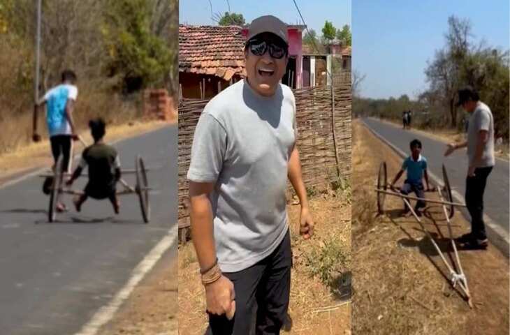 सचिन तेंदुलकर ने देखी गांव के बच्चों की देसी कार, बोले- टैलेंट सीमाओं का मोहताज नहीं होता, वीडियो वायरल