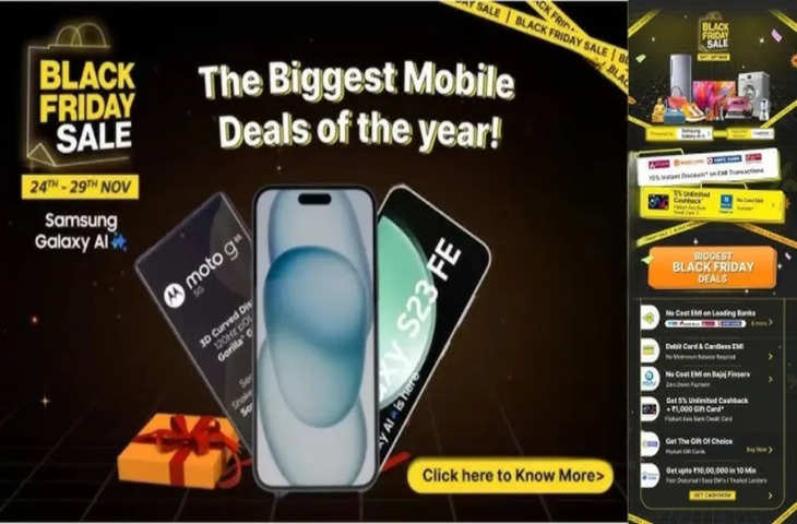 There's also the Flipkart Black Friday sale, and more. The iPhone application is available online.