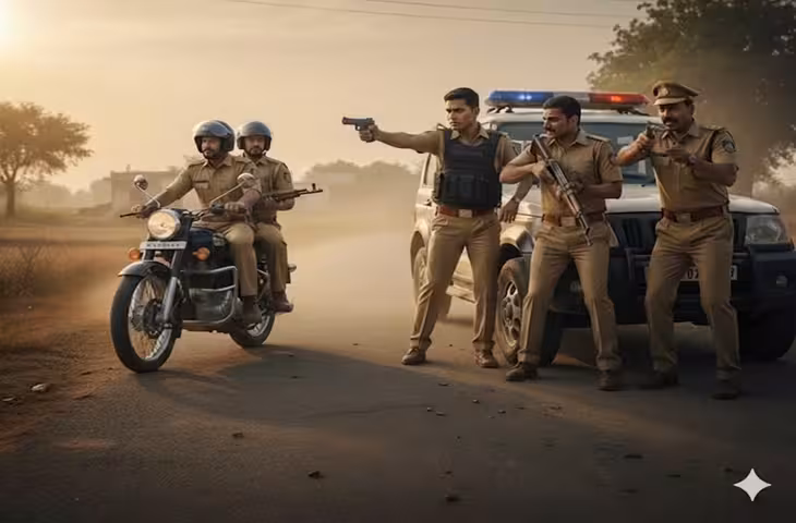 हिमांशु भाऊ गैंग के शूटरों का प्लान फेल: हत्या करने जा रहे थे, क्राइम ब्रांच को देख थार दौड़ाई; पिकअप से टकराई