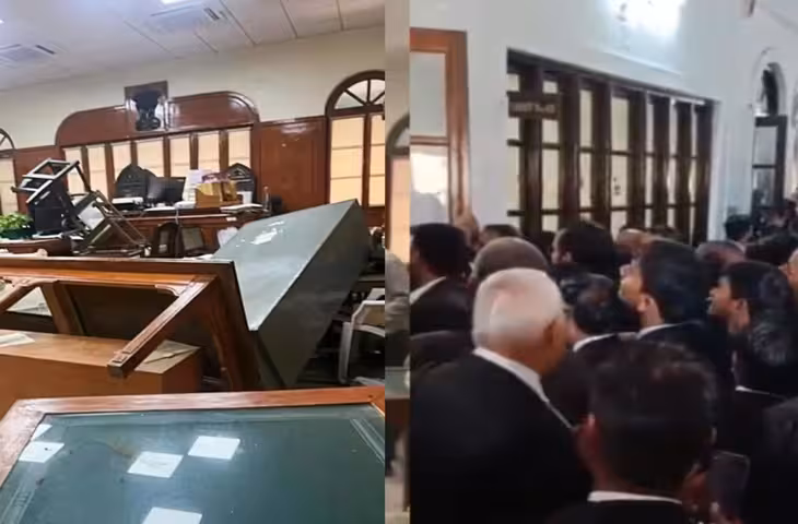 इलाहाबाद हाईकोर्ट में सरकारी वकील की पिटाई के बाद बवाल, डायस की ओर फेंकी कुर्सियां; न्यायिक कामकाज प्रभावित