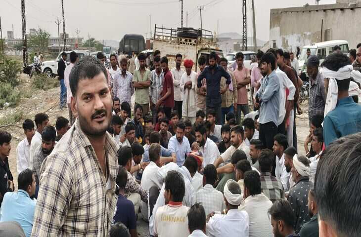 डीडवाना-कुचामन में साल्ट फैक्ट्री कर्मचारी की संदिग्ध मौत, वीडियो में देखें परिजनों ने लगाया हत्या का आरोप; सड़क जाम