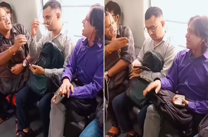 ‘नवाब है तू कहीं का....' सीट को लेकर दिल्ली मेट्रो में फिर हुई भयंकर महाभारत, यहाँ देखे हंगामेदार Viral Video 