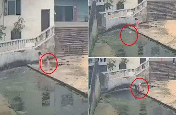 Viral Video: नाले में गिरकर दम तोड़ने वाला बच्चा 60 साल के बूढ़े ने अपनी बहादुरी से बचाई जान, देखिए पूरी घटना