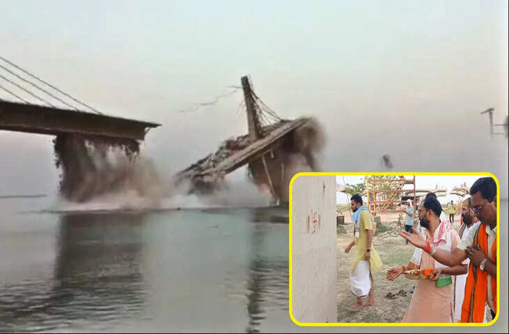 सुल्तानगंज&ndash;अगुवानी पुल निर्माण फिर सुर्खियों में, तीन बार ढहने के बाद नई रणनीति से काम तेज