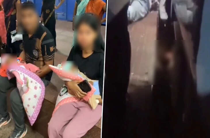 चलती ट्रेन पकड़ने की कोशिश में मां की दर्दनाक मौत, ट्रेन में रह गए दो मासूम जुड़वां, वीडियो देख काँप जाएगी रूह&nbsp;