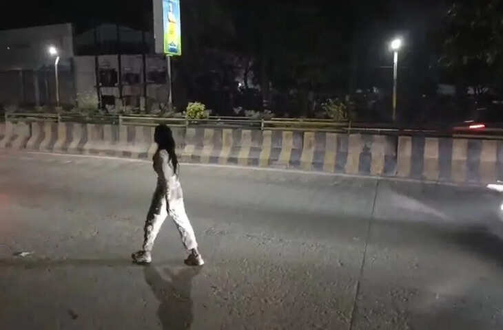 शराब के नशे में युवती ने सड़क पर मचाया जमकर हंगामा, वायरल Video देखकर रह जाएंगे दंग