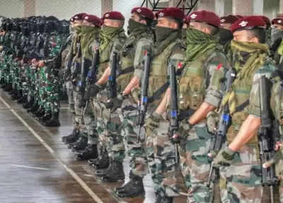 Indian, Indonesian सैनिकों का संयुक्त सैन्य अभ्यास