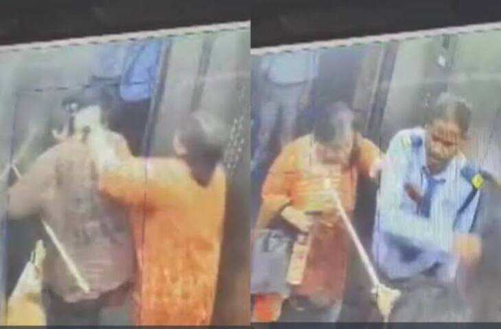 डॉग को लिफ्ट में ले जाने पर हंगामा, टीचर से मारपीट का आरोप; महिला ने बाल खींचे, डंडे-थप्पड़