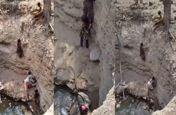 गर्मी का दर्दनाक सच: खाई से पानी भरती लड़कियों का वीडियो वायरल, देखकर भर आएंगी ऑंखें&nbsp;