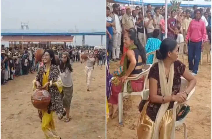 पुष्कर में देसी-विदेशी का 'दम', मटका रेस और म्यूजिकल चेयर ने लूटी महफिल