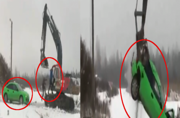 JCB ड्राइवर से पंगा लेना पड़ा भारी, कार का कर दिया ऐसा हाल, देखकर कांप जाएगी रूह, देखें वीडियो