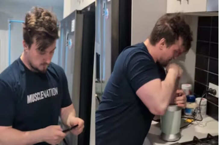 भारतीय अंदाज में ब्लेंडर इस्तेमाल करने लगा ये ऑस्ट्रेलियाई शख्स, देखकर यूजर्स की भी हंसी छूट गई