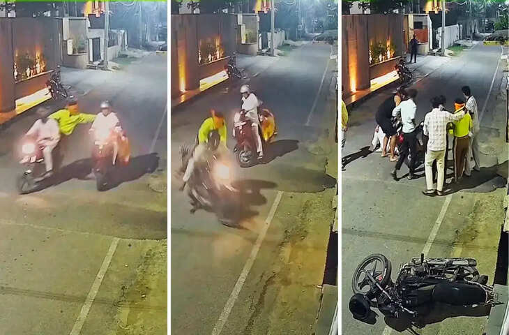 अजमेर में चेन स्नेचिंग का फिल्मी ड्रामा, पहले सड़क पर गिरे फिर नकली पिस्तौल दिखाकर लूटी चेन; जनता ने पकड़कर की धुनाई