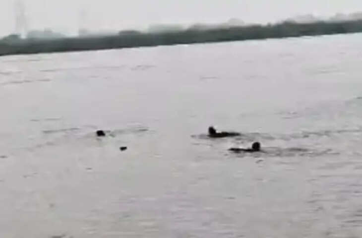 कानपुर में गंगा में डूबे दो मौसेरे भाई, गोताखोर तलाश में जुटे; डीसीपी के निरीक्षण के बाद हादसा