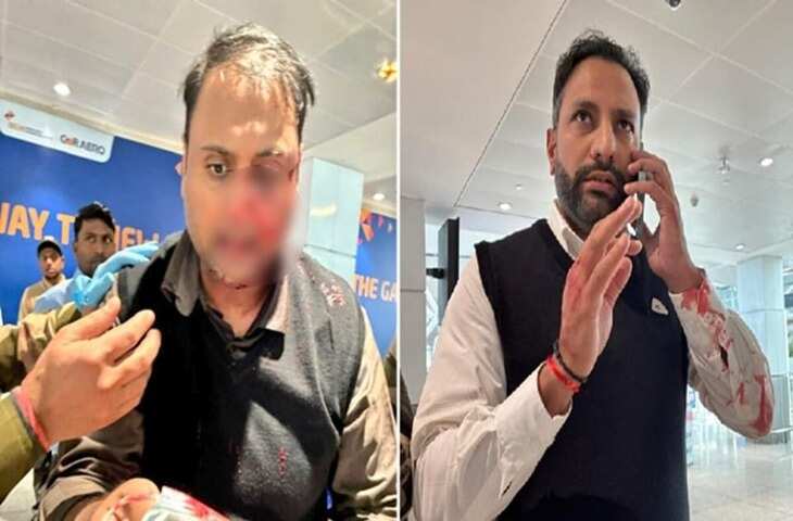 वीडियो में देखें दिल्ली एयरपोर्ट पर ऑफ ड्यूटी पायलट और पैसेंजर के बीच हुई जोरदार मारपीट, एयर इंडिया एक्सप्रेस ने किया सस्पेंड