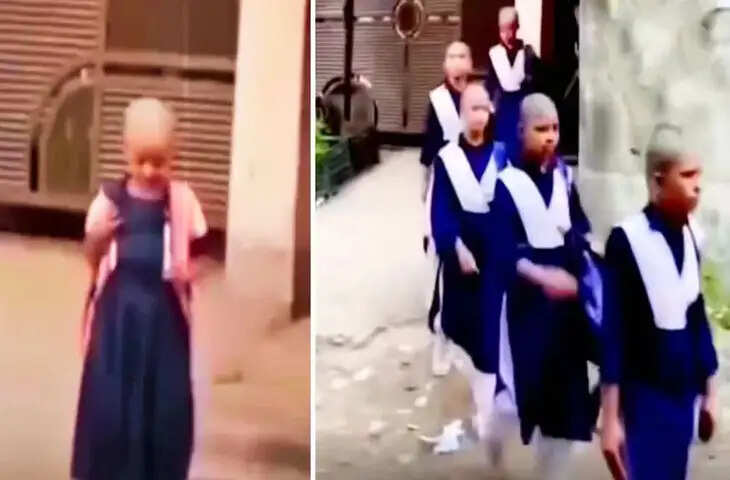 कैंसर से झड़ गए छात्रा के बाल, तो पूरे स्कूल ने मुंडवा लिया सिर; वीडियो देख भावुक हुए लोग