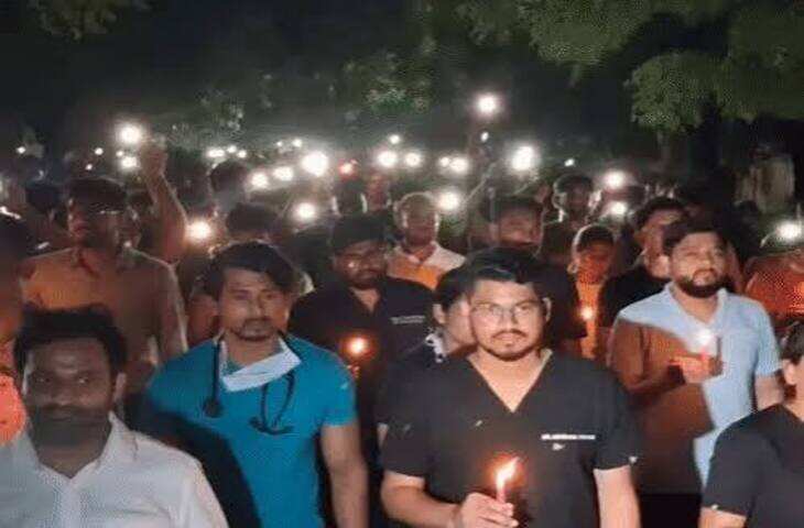 जोधपुर एम्स के रेजिडेंट डॉक्टर की मौत के बाद हड़ताल, वीडियो में जाने मुआवजे समेत मांगों को लेकर धरना