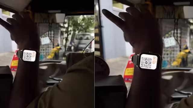 बेंगलुरु में ऑटो चालक का ‘हाई-टेक जुगाड़’ वायरल, स्मार्टवॉच पर दिखाया QR कोड
