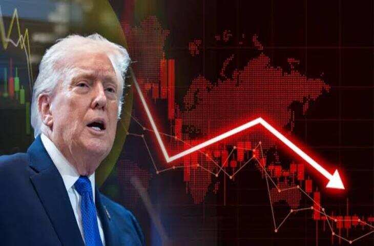 ट्रंप के एक बयान से&nbsp;शेयर बाजार में भारी तबाही! सेंसेक्स 1800 अंक लुढ़का,&nbsp;निफ्टी भी धड़ाम