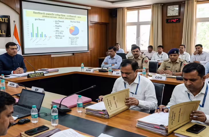 मेरठ में जनशिकायतों के निस्तारण में लापरवाही पर सख्ती, 9 अफसरों का वेतन कटा, 155 को नोटिस