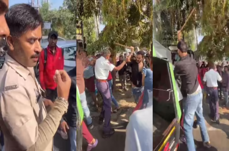 जयपुर में ट्रैफिक पुलिस की गुंडागर्दी का आरोप, अवैध वसूली का वीडियो वायरल, युवक से मारपीट और धमकी