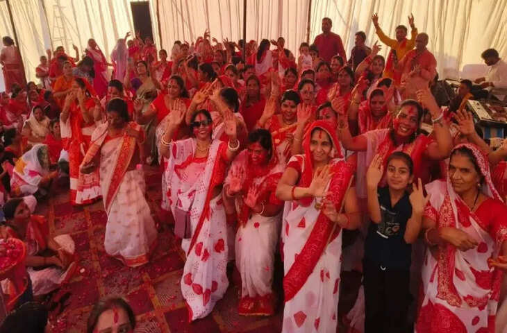 तिलक नगर में चारभुजा नाथ मंदिर परिसर में फाग महोत्सव, सैकड़ों श्रद्धालुओं ने लिया भाग