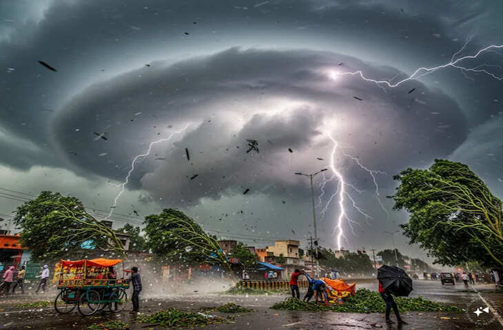 Weather Update Today: 11 राज्यों में तूफानी हवाओं का खतरा, 60 की स्पीड से चलेगी हवा, अपने राज्य का मौसम जानें