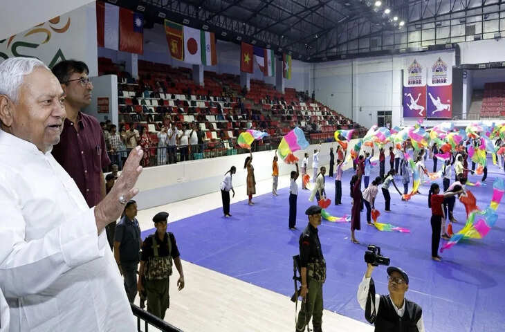 CM नीतीश कुमार ने खेल परिसर का निरीक्षण कर अधिकारियों को दिए दिशा-निर्देश