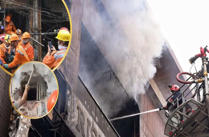 दिल्ली के पालम में भीषण अग्निकांड, एक ही परिवार के तीन बच्चों सहित 9 की मौत