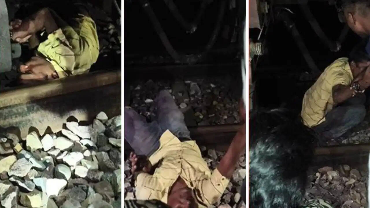 हरदोई में चमत्कारिक बचाव: नशे में धुत युवक चलती ट्रेन के नीचे गिरा, लोको पायलट की सूझबूझ से बची जान