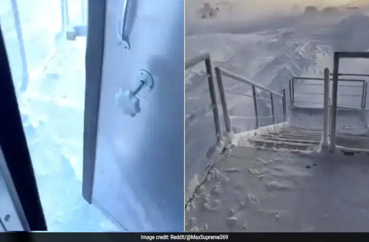 जब दरवाजा खुला तो सामने था बर्फ का समंदर, -62 डिग्री में ऐसा दिखा अंटार्कटिका