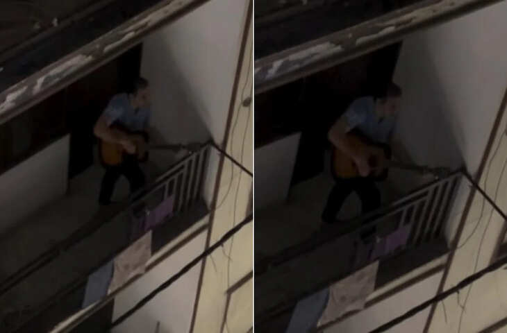 दिल्ली के अंकल का बालकनी कॉन्सर्ट वायरल! &lsquo;डूबा-डूबा&rsquo; गाकर जीता इंटरनेट का दिल, देखे वायरल क्लिप&nbsp;