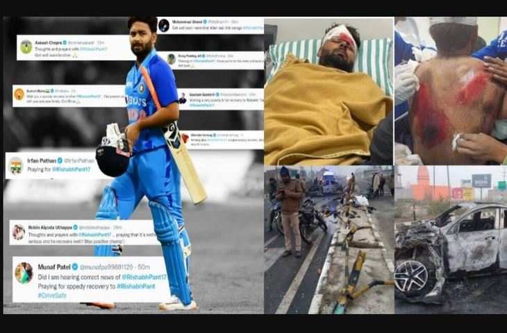 cricketer rishabh pant car accident
