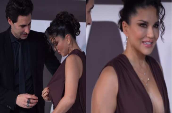 सनी लियोनी के Oops मोमेंट का वीडियो वायरल, एक्ट्रेस के पति ने ऐसे संभाला मामला&nbsp;