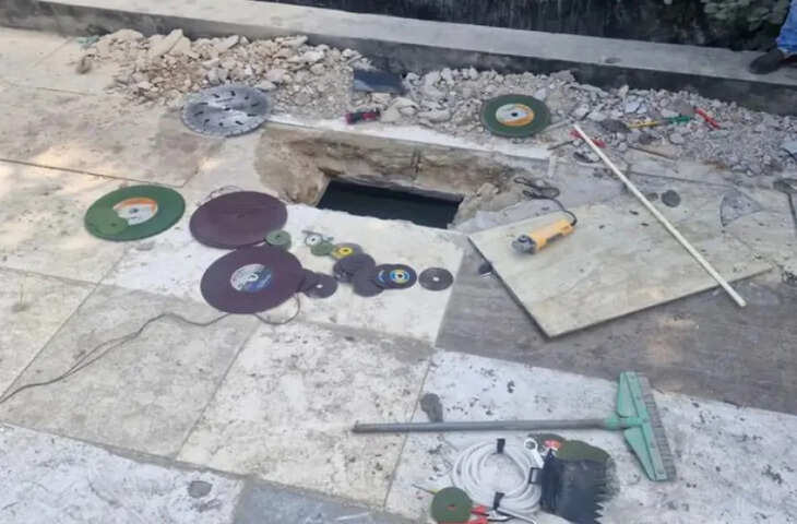 वीडियो में देखें अजमेर में बैंक ऑफ बड़ौदा की सावर शाखा में बड़ी चोरी, छत तोड़कर लॉकर रूम तक पहुंचे चोर