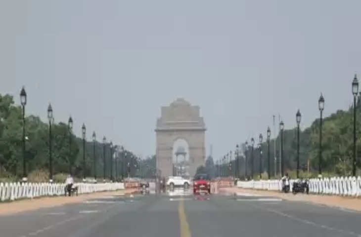 Delhi में आसमान साफ, हवा की गुणवत्ता मध्यम
