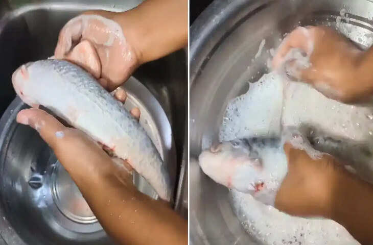 मछली की बदबू दूर करने के लिए शख्स ने लगाया ऐसा &lsquo;देसी जुगाड़&rsquo;, वीडियो देखकर लोग रह गए हैरान