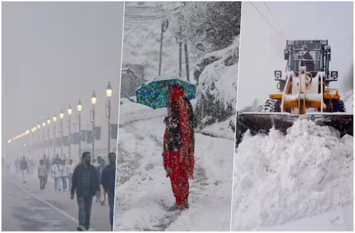 पश्चिमी विक्षोभ ने दिल्ली-एनसीआर में मौसम का मिज़ाज बदल दिया: बारिश, कोहरा और शीतलहर का कहर